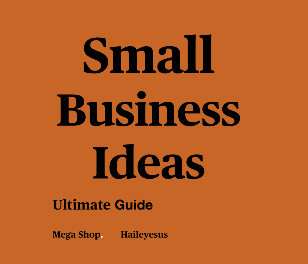 eBook-Small Business Ideas